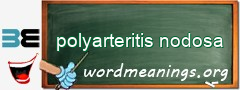 WordMeaning blackboard for polyarteritis nodosa